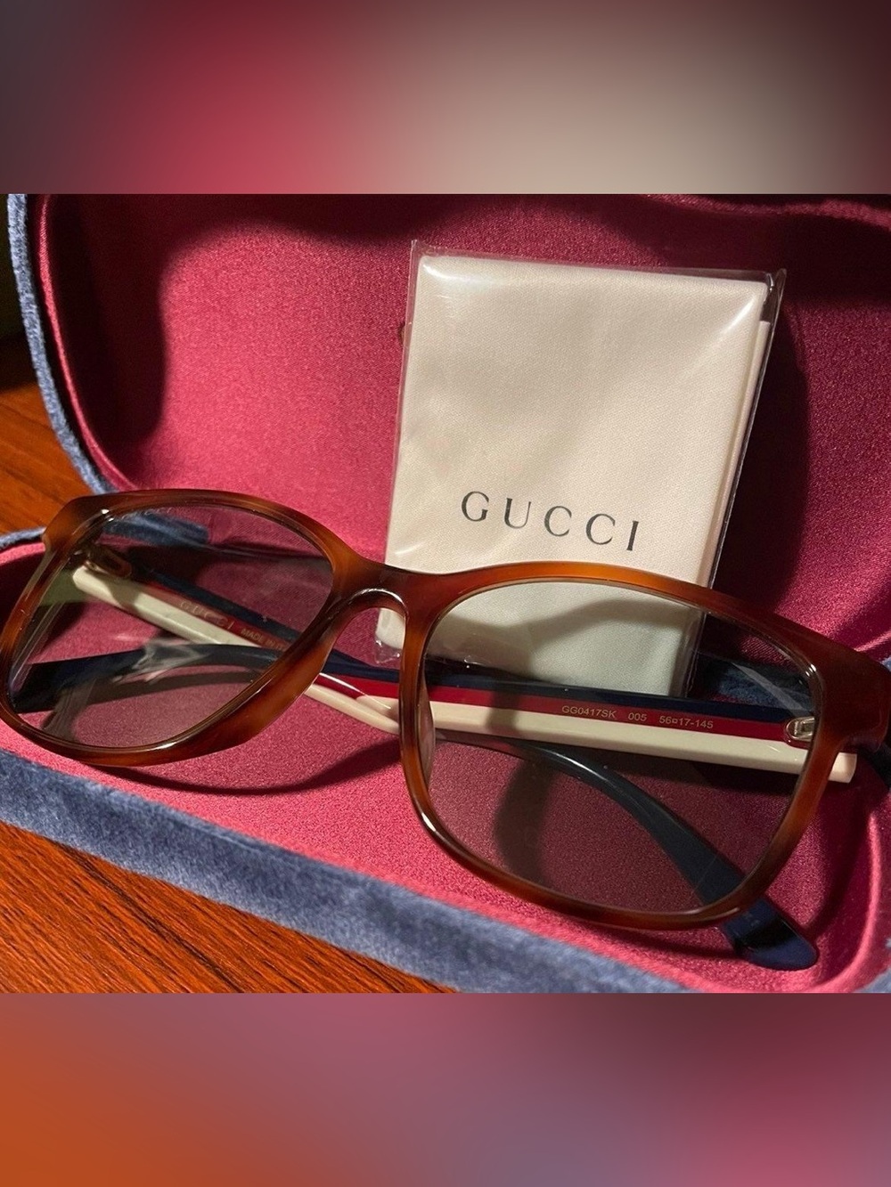 Gucci Brown Acetate Women's Glasses